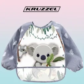 Kruzzel 22255 ruokalappu/esiliina hihoilla