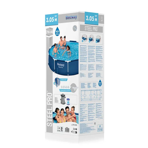 Baseins Noņemams Bestway 305 x 76 cm 305 x 305 x 76 cm