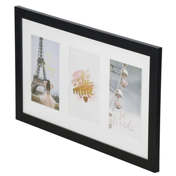 Photo frame Springos PF0026 3 photos black