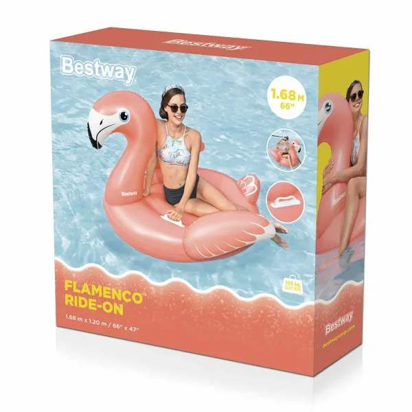 Piepūšamā Baseina Figūra Bestway Flamingo 148 x 127 x 99 cm