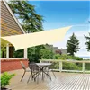 Sun protection sail Springos SN1020 5x5m cream white