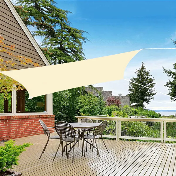 Aurinkosuojapurje Springos SN1036 4x2m kermanvalkoinen