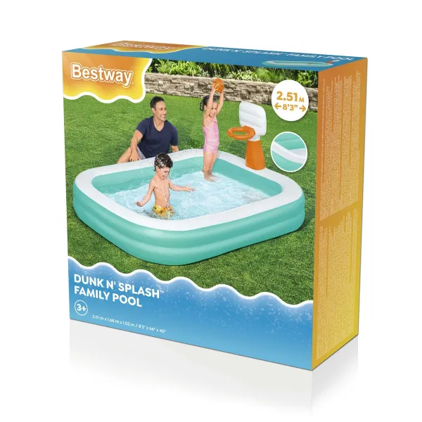 Bērnu baseins Bestway Dunk N'Splash 251 x 168 x 102 cm