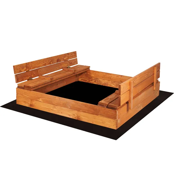 Wooden sandbox Springos SB180I 180x180cm