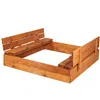 Wooden sandbox Springos SB180I 180x180cm