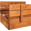 Wooden sandbox Springos SB180I 180x180cm