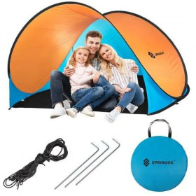 Pop-Up teltta Springos PT003 (200×120×110 cm), oranssi
