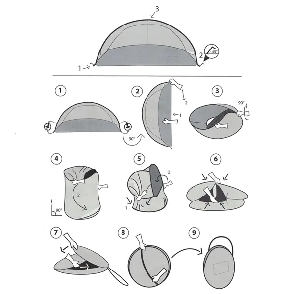 Pop up -teltta Springos PT004 200 x 120 CM | Osta verkosta — Megaluks