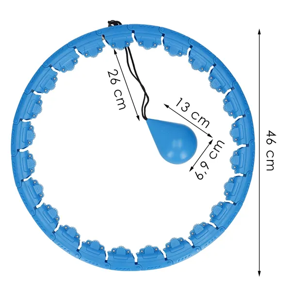 Hula hoop with weights Springos FA1071