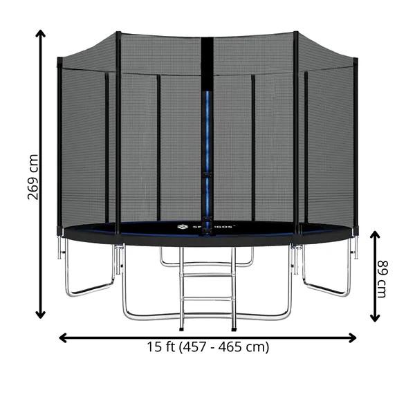 Garden trampoline Springos TP0014 15 ft (457 - 465 cm)