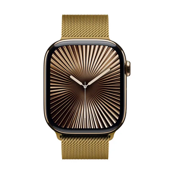 Crong Milano Steel - Stainless Steel Strap for Apple Watch 38/40/41/42 mm (Gold)