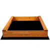 Wooden sandbox Springos PS120IE 120x120 CM