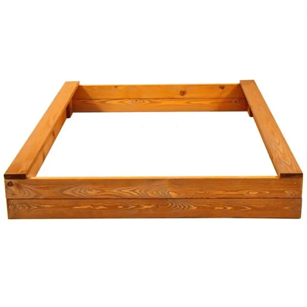 Wooden sandbox Springos PS120IE 120x120 CM