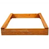 Wooden sandbox Springos PS120IE 120x120 CM