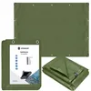 Tarpaulin 6x9m Springos GA2125 120g/m2 thick protective green sheet