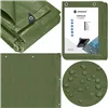 Tarpaulin 6x9m Springos GA2125 120g/m2 thick protective green sheet