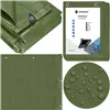 Tarpaulin 5x8m Springos GA2127 120g/m2 thick protective green sheet