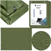 Tarpaulin 5x8m Springos GA2127 120g/m2 thick protective green sheet