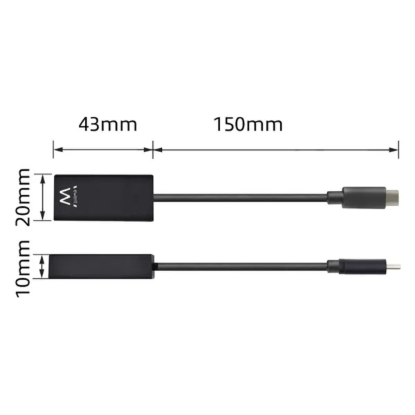 USB-C – HDMI adapteris Ewent EW9823 Juoda 15 cm 4K Ultra HD (1 vnt.)