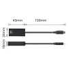 USB-C – HDMI adapteris Ewent EW9823 Juoda 15 cm 4K Ultra HD (1 vnt.)