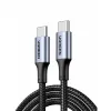 USB uz Lightning Kabelis Ugreen 70427 Melns Sudrabains 1 m
