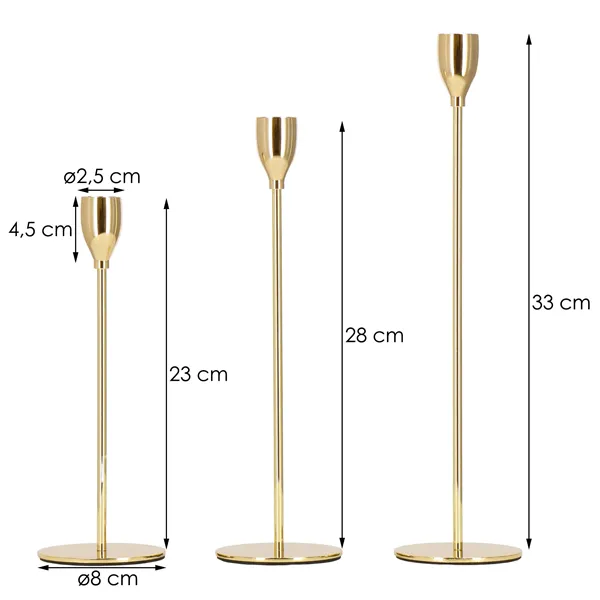 Candlestick set Springos HA7264 3 pcs