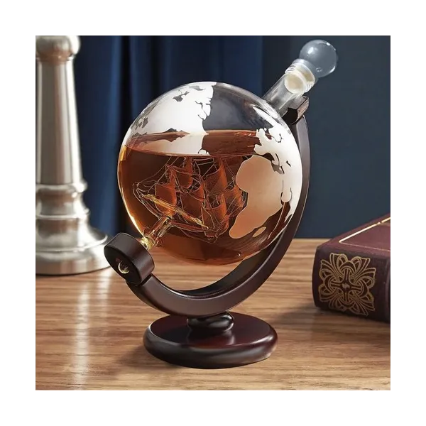 Decanter - globe - whiskey set Malatec 22553