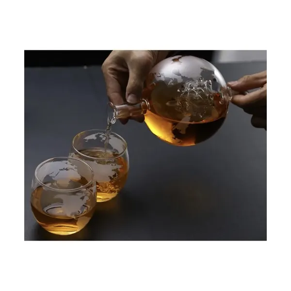 Decanter - globe - whiskey set Malatec 22553