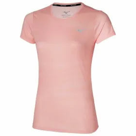 Sieviešu Krekls ar Īsām Piedurknēm Mizuno Rozā