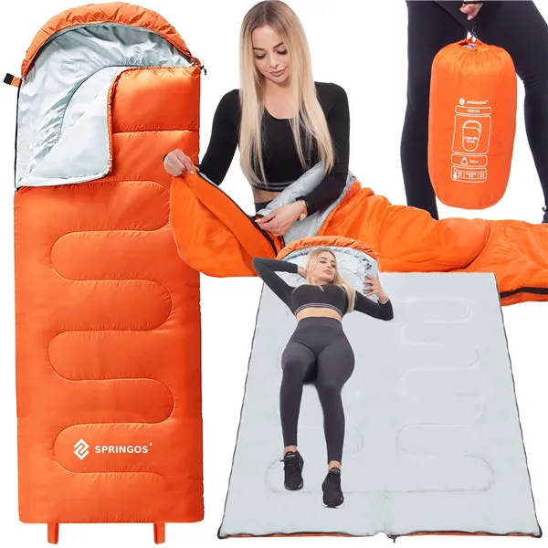 Sleeping bag Springos CS0120 orange