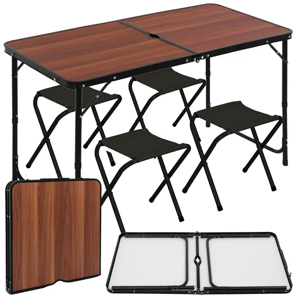 Folding table with chairs Springos CS0107 120 x 60 cm