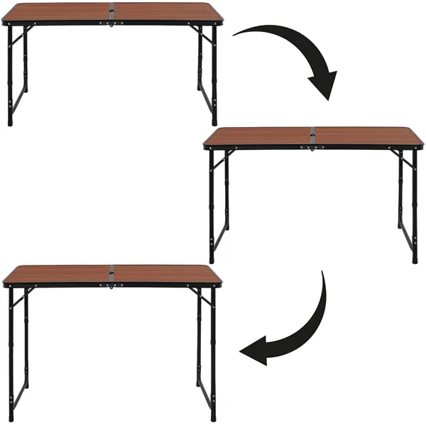 Folding table with chairs Springos CS0107 120 x 60 cm