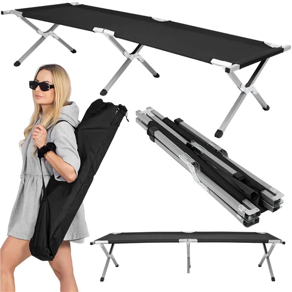 Tourist folding camping bed Springos CS0090