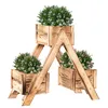 Wooden flower stand Springos KWD001