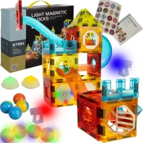 Magneettiset palikoiden rata 77 kpl Kruzzel 22684