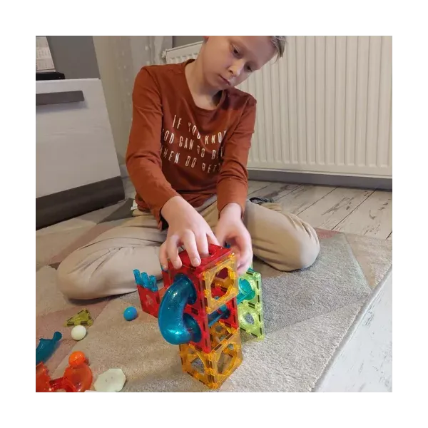 Magnetiniai blokeliai - takelis 77 vnt. Kruzzel 22684