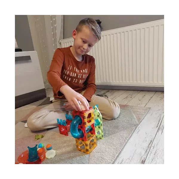 Magnetic blocks - track 77pcs Kruzzel 22684