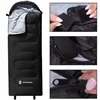 Hiking sleeping bag with hood 2in1 Springos CS0122 220x80 cm