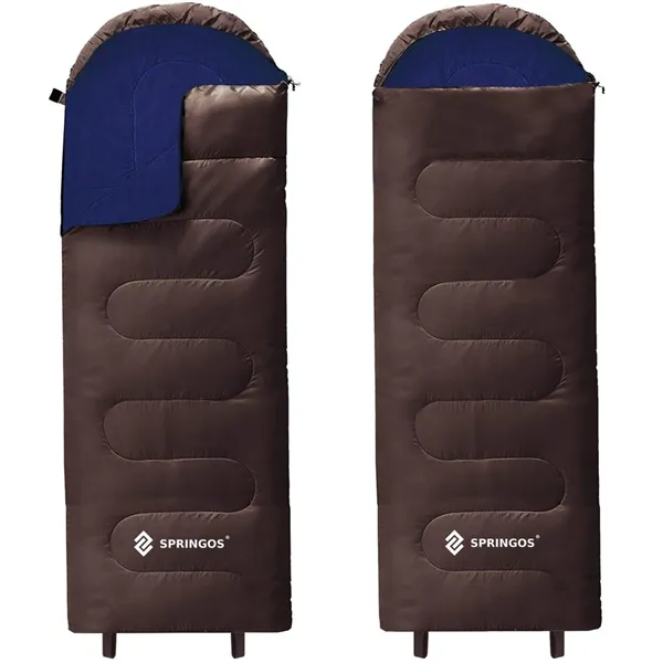 Tourist sleeping bag with hood 2in1 Springos CS0121 220x80 cm