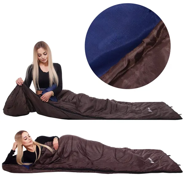 Tourist sleeping bag with hood 2in1 Springos CS0121 220x80 cm