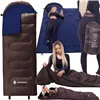 Tourist sleeping bag with hood 2in1 Springos CS0121 220x80 cm