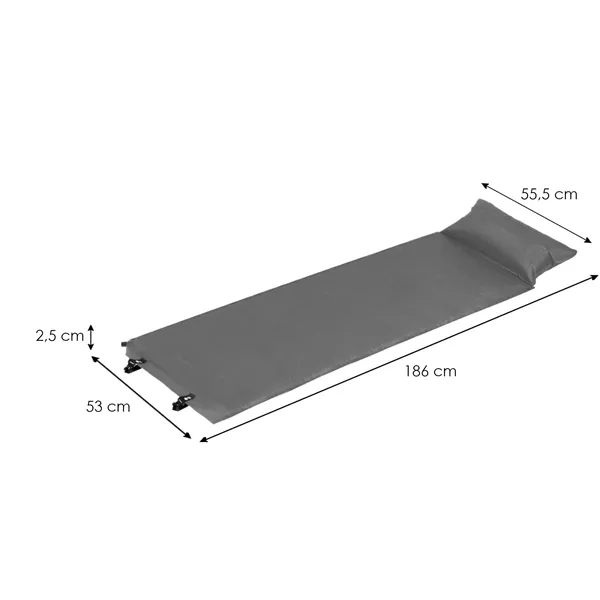 Self-inflating mat Springos PM035 186 cm