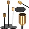 Metal candlesticks on high legs Springos HA7470