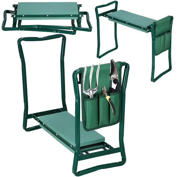 Garden chair for weeding with a toolbox Springos GA0202