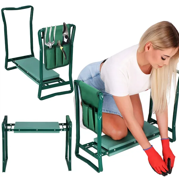 Garden chair for weeding with a toolbox Springos GA0202