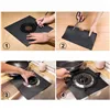 Gas stove mat Springos KI0115 4pcs black burner cover