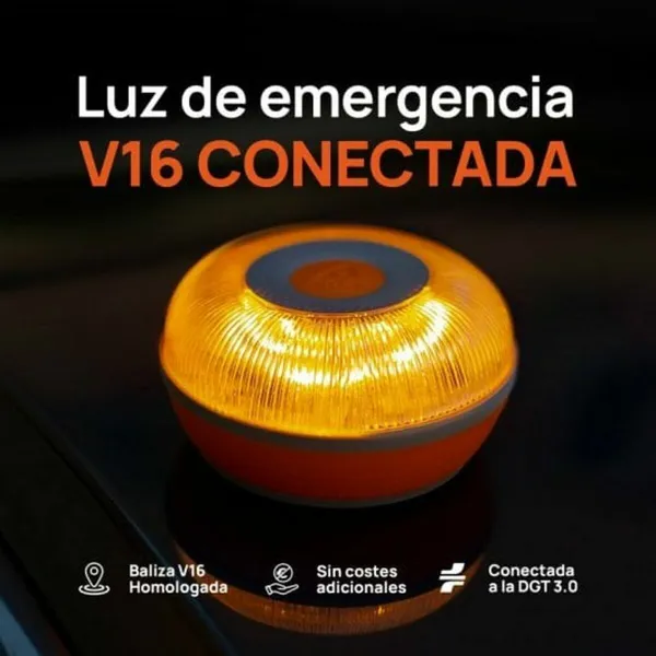 Аварийный маяк V16 подключен DGT 3.0 Flash Led SOS