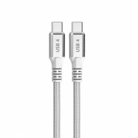 USB-C - USB-C kabelis DCU Balta 1,5 m