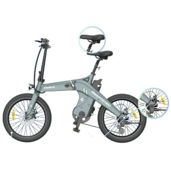 Sähköpyörä Smartgyro SOHO 16 10000 mAh Musta 250 W 20"
