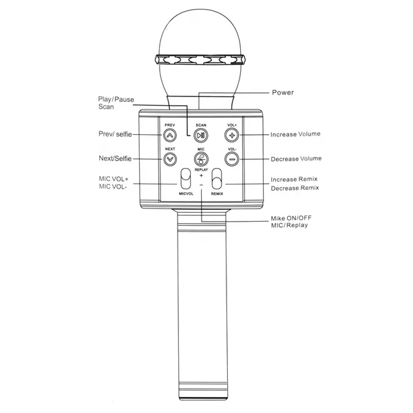 Microphone toy Springos KG0029